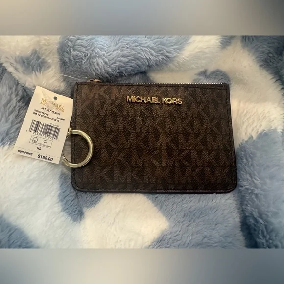 Michael Kors Jet Set Monogram Card Holder - Picture 1 of 3